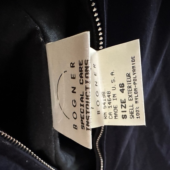 Vintage Retro BOGNER Ski Snow Winter Sports Snowsuit Navy Jumpsuit Size 46 - Picture 9 of 14